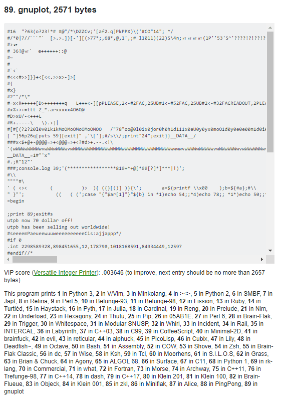 One code - different languages